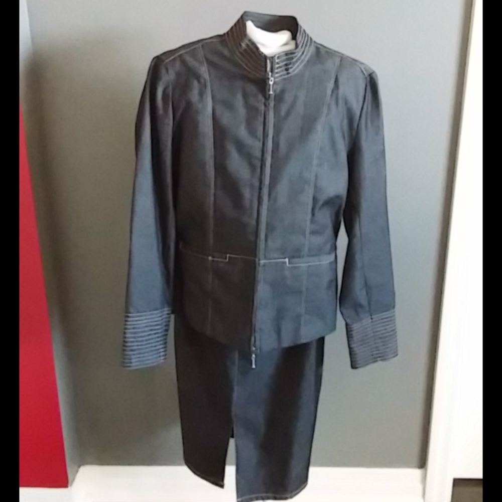 Jean looking Jacket Blazer (Sorry, Skirt No Longer Available)